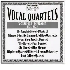 Vocal Quartets Vol. 5 M/N/O/R (1924-1928) by Various Artists album reviews, ratings, credits