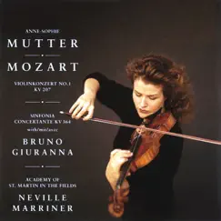 Anne-Sophie Mutter - Mozart: Violin Concerto No. 1, Sinfonia Concertante K. 364 by Academy of St Martin in the Fields, Anne-Sophie Mutter, Bruno Giuranna & Sir Neville Marriner album reviews, ratings, credits