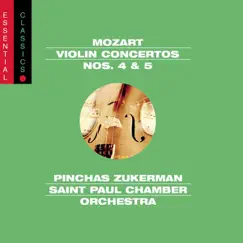 Mozart: Violin Concertos Nos. 4 & 5, Adagio, K. 261 & Rondo, K. 373 by Pinchas Zukerman & The Saint Paul Chamber Orchestra album reviews, ratings, credits