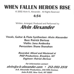 When Fallen Heroes Rise by Alvin Alexander album reviews, ratings, credits