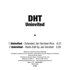 Uninvited (Radio Edit By Jan Vervloet) [Radio Edit By Jan Vervloet] Song Lyrics