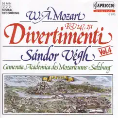 Mozart, W.A.: Divertimenti Nos. 10 and 11 by Camerata Salzburg & Sandor Vegh album reviews, ratings, credits