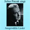 Julius Patzak Singt Ausgewählte Lieder album lyrics, reviews, download