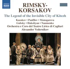 Skazaniye o nevidimom grade Kitezhe i deve Fevronii (Legend of the Invisible City of Kitezh and the Maiden Fevroniya): Act III Scene 1: What are we standing about for, sisters? (Female Chorus, Page, Prince Yury) Song Lyrics