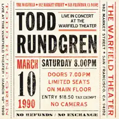 Live at the Warfield Theater, San Francisco: March 10th 1990 (Live) by Todd Rundgren album reviews, ratings, credits