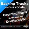 Counting Stars (Minus Guitar in the style of) OneRepublic (Backing Track) song lyrics