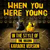 When You Were Young (In the Style of the Killers) [Karaoke Version] - Single album lyrics, reviews, download