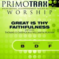 Great Is Thy Faithfulness (Medium Key: D with Backing Vocals - Performance Backing Track) Song Lyrics