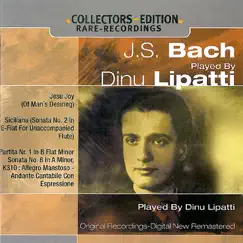 J.S. Bach Played By Dinu Lipatti by Dinu Lipatti album reviews, ratings, credits