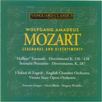 Mozart: Serenades and Divertimenti by English Chamber Orchestra, I Solisti di Zagreb & Orchestra of the Vienna State Opera album download