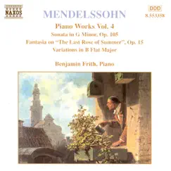 Mendelssohn: Sonata in G Minor; Fantasia on 