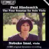 Hindemith: Four Sonatas For Solo Viola album lyrics, reviews, download