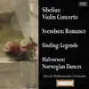 Sibelius: Violin Concerto - Svendsen: Romance - Sinding: Legende - Halvorsen: Norwegian Dances album lyrics, reviews, download