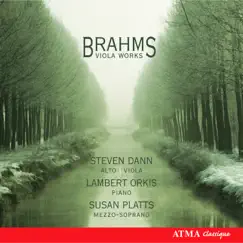 Brahms: Viola Works by Steven Dann, Lambert Orkis & Susan Platts album reviews, ratings, credits