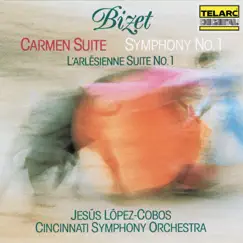 Bizet: Carmen Suite, Symphony No. 1 in C Major & L’arlésienne Suite No. 1 by Jesús López-Cobos & Cincinnati Symphony Orchestra album reviews, ratings, credits