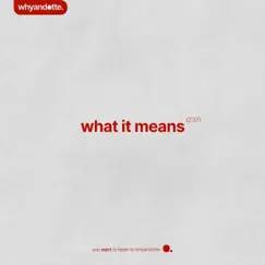 What It Means - EP by Whyandotte album reviews, ratings, credits