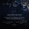Double Concerto for Piano, Violin and Strings in D Minor (Live) album lyrics, reviews, download