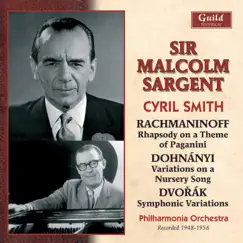 Rachmaninoff: Rhapsody on a Theme of Paganini - Dohnányi - Variations on a Nursery Song - Dvořák - Symphonic Variations by Sir Malcolm Sargent & Philharmonia Orchestra album reviews, ratings, credits