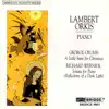 George Crumb & Richard Wernick: Piano Works album lyrics, reviews, download