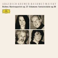 Brahms: Piano Quartet, Op. 25 & Schumann: Fantasiestücke, Op. 88 by Gidon Kremer, Martha Argerich, Mischa Maisky & Yuri Bashmet album reviews, ratings, credits