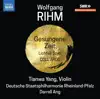Wolfgang Rihm: Music for Violin & Orchestra, Vol. 2 album lyrics, reviews, download