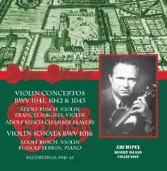 J.S. Bach: Violin Concertos by Adolf Busch album reviews, ratings, credits