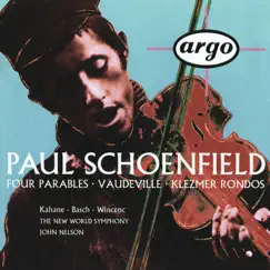 Schoenfield: 4 Parables, Vaudeville & Klezmer Rondos by Jeffrey Kahane, New World Symphony & John Nelson album reviews, ratings, credits