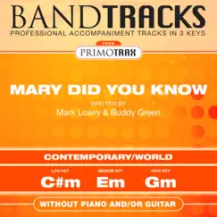 Mary Did You Know (Medium Key - Em - without Acoustic Guitar) [Performance Backing Track] Song Lyrics