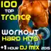 100 Top Trance Workout Hard Hits + 1 Hour DJ Mix 2015 album cover