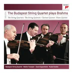 The Budapest Strinq Quartet Play Brahms by Budapest String Quartet, Walter Trampler, David Oppenheim & Rudolf Serkin album reviews, ratings, credits