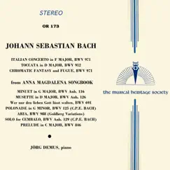 Bach: Italian Concerto, Chromatic Fantasy and Fugue and Works from Anna Magdalena Songbook by Jörg Demus album reviews, ratings, credits