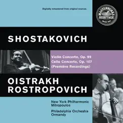 Shostakovich: Violin and Cello Concertos by The Philadelphia Orchestra, Eugene Ormandy, David Oistrakh, Mstislav Rostropovich & Dimitri Mitropoulos album reviews, ratings, credits
