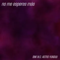 No Me Esperes Más - Single by BNK-777, MC Astro & Yunduu album reviews, ratings, credits