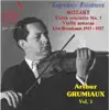 Arthur Grumiaux, Vol. 1: Mozart Violin Concerto No. 3 & Violin Sonatas (Live) album lyrics, reviews, download