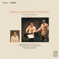 Beethoven: Piano Trio No. 1 in E-Flat Major & Haydn: Divertimento in D Major & Rózsa: Sinfonia concertante by Gregor Piatigorsky album reviews, ratings, credits