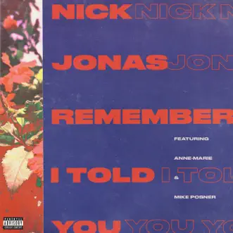 Download Remember I Told You (feat. Anne-Marie & Mike Posner) Nick Jonas MP3
