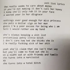 Shit List Song Lyrics