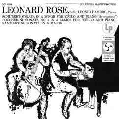 Schubert: Arpeggione Sonata / Boccherini: Cello Sonata in A Major / Sammartini: Cello Sonata in G Major by Leonard Rose album reviews, ratings, credits