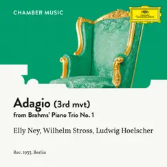 Brahms: Piano Trio No. 1 in B, Op. 8: III. Adagio - Single by Elly Ney, Wilhelm Stross & Ludwig Hoelscher album reviews, ratings, credits