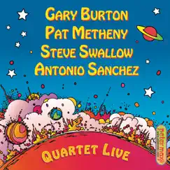 Gary Burton, Pat Metheny, Steve Swallow & Antonio Sanchez: Quartet Live! by Gary Burton, Pat Metheny, Steve Swallow & Antonio Sánchez album reviews, ratings, credits
