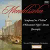 Mendelssohn: Symphony No. 4 "Italian" - A Midsummer Night"s Dream (Excerpts) album lyrics, reviews, download