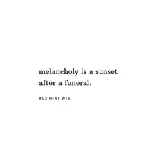 Melancholy Is a (Lofi) Sunset After a Funeral Song Lyrics