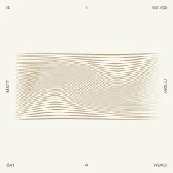 If I Never Say a Word / Vitamin - Single by Matt Corby album reviews, ratings, credits