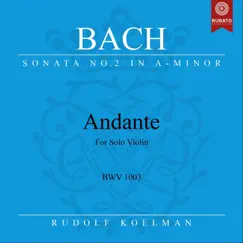 Violin Sonata No. 2 in A Minor, BWV 1003: III. Andante - Single by Rudolf Koelman album reviews, ratings, credits