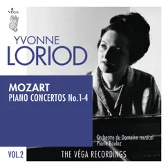 Mozart: Piano Concertos No. 1-4 by Yvonne Loriod, Orchestre Du Domaine Musical & Pierre Boulez album reviews, ratings, credits