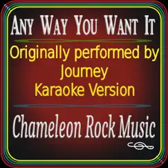 Any Way You Want It (Originally Performed by Journey) [Karaoke Version] - Single by Chameleon Rock Music album reviews, ratings, credits