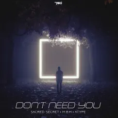 Don't Need You - Single by Sacred Secret, M.B.H & Atype album reviews, ratings, credits