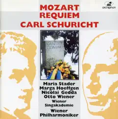 Mozart: Requiem (1962) by Carl Schuricht, Wiener Singakademie, Otto Wiener, Maria Stader, Marga Hoeffgen, Nicolai Gedda & Vienna Philharmonic album reviews, ratings, credits