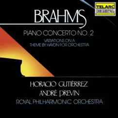Brahms: Piano Concerto No. 2 in B-Flat Major, Op. 83 & Variations on a Theme by Haydn, Op. 56a by André Previn, Horacio Gutiérrez & Royal Philharmonic Orchestra album reviews, ratings, credits