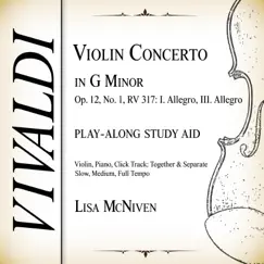 Violin Concerto in G Minor, Op. 12 No. 1, RV 317: III. Allegro (43bpm Slow Tempo, Piano) Song Lyrics